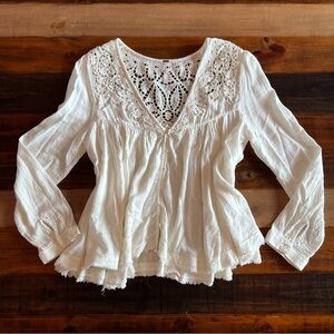 Free people white blouse small